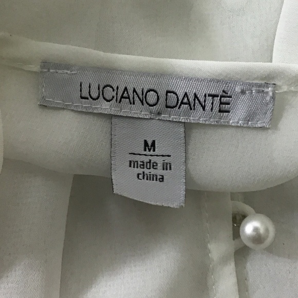 Luciano Dante White Bohemian Style Blouse - Picture 7 of 9